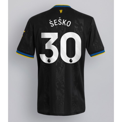 Stroje piłkarskie Manchester United Benjamin Sesko #30 Koszulka Trzeciej 2025-26 Krótki Rękaw